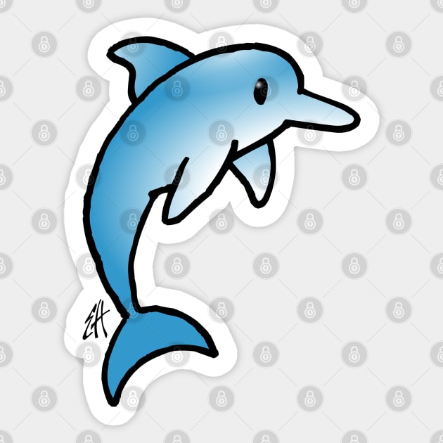Dolphin Sticker by Cardvibes